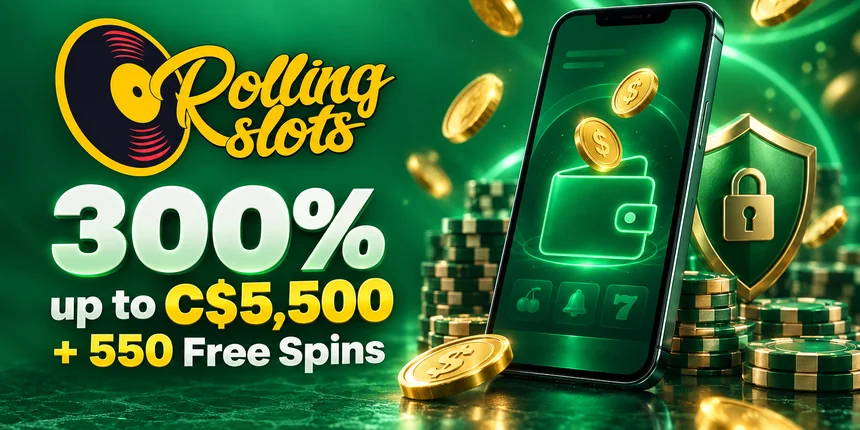 Skrill Rolling Slots 300% up to C$5,500 + 550 Free Spins