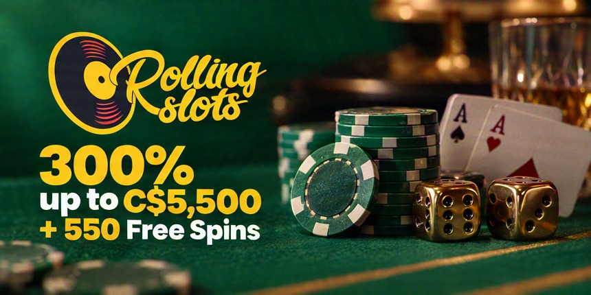 Online Casino Rolling Slots 300% up to C$5,500 + 550 Free Spins